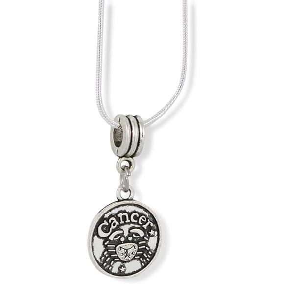 Cancer Astrology Horoscope Charm Necklace Pendant - Picture 1 of 5